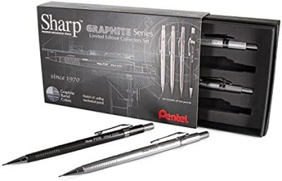Pentel Sharp Limited Edition, Graphite Gray Box Set (0.3, 0.5,