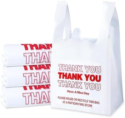 SheerDelight Plastic Bags, 300 Count Thank You Bags, Plastic Bags