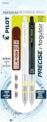 Pilot, Precise Mogulair Premium Mechanical Pencils, 0.5 mm HB Lead,