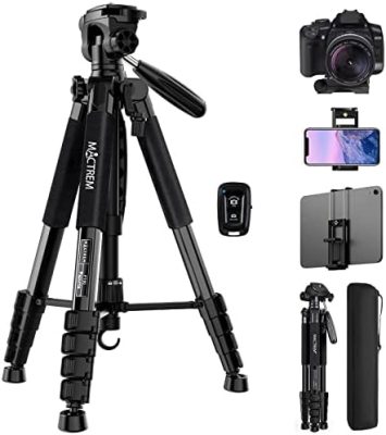 MACTREM 75 Inch Camera Tripod for Sony Canon Nikon, Lightweight