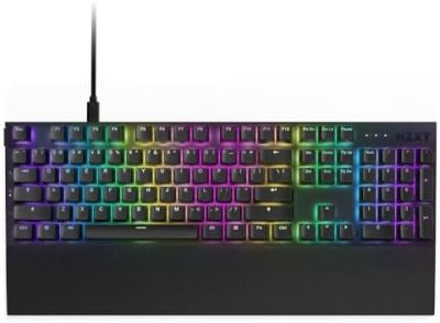 NZXT Compact Tenkeyless Gaming Keyboard - Gateron Red Switches, Hot-Swappable,