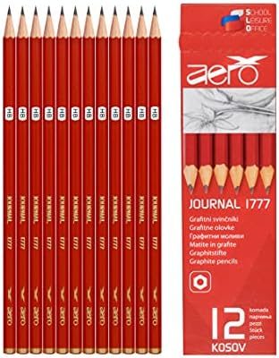 Pepy Aero Graphite Professional Drawing Pencils - Set of 12