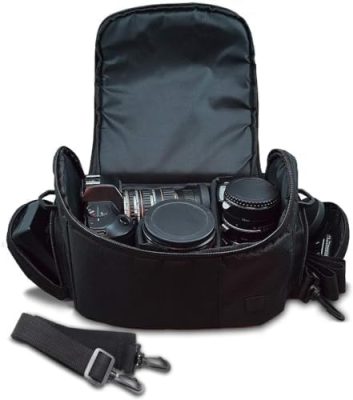Acuvar Large Digital Camera/Video Padded Carrying Bag/Case for Nikon, Sony,