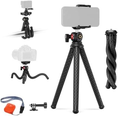 NEEWER Flexible Tripod with Remote, Mini Camera Phone Tripod Stand