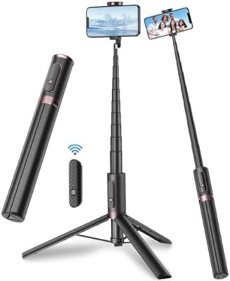 TONEOF 67" Cell Phone Selfie Stick Tripod,Smartphone Stand All-in-1 with