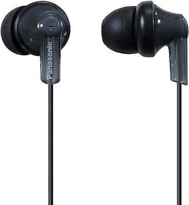 Panasonic ErgoFit Wired Earbuds, In-Ear Headphones with Dynamic Crystal-Clear Sound