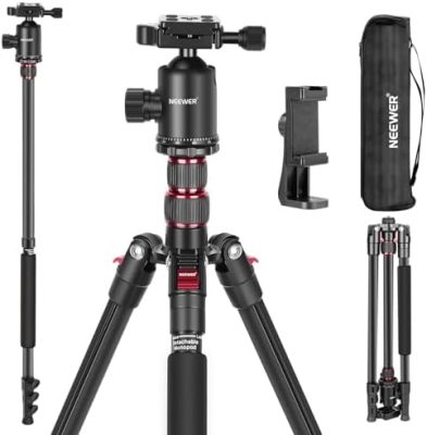 NEEWER 77 inch Camera Tripod Monopod with Phone Holder for