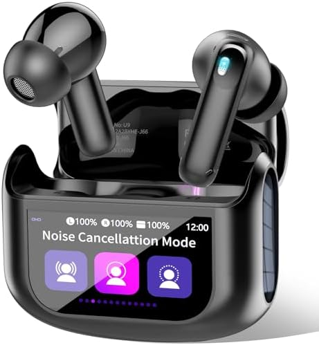 Wireless Earbuds, Bluetooth 5.4 Headphones Multi-Function Touch Screen with 5 EQ Modes, 48H Ear Buds…