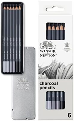 Winsor & Newton Studio Collection, 6 Count, Charcoal Pencils