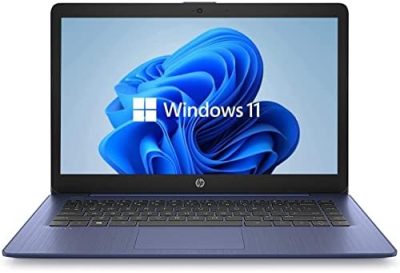Newest HP 14" HD Laptop, Windows 11, Intel Celeron Dual-Core