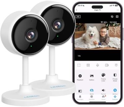 litokam Indoor Camera, Cameras for Home Security with Night Vision,