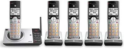 AT&T CL82507 DECT 6.0 5-Handset Cordless Phone for Home with