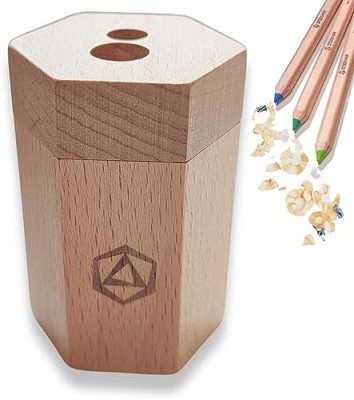 Stockmar Dual Pencil Sharpener FSC Lime Wood for Thin and