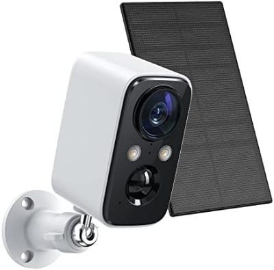 FOAOOD Solar Panel Security Cameras Wireless Outdoor - Battery Powered