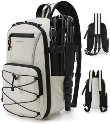 BAGSMART Small Camera Sling Bag, DSLR/SLR Camera Bag Backpack Fits