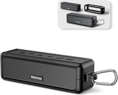 Raymate Bluetooth Speakers, HiFi Stereo Sound with DSP, 30W IPX7