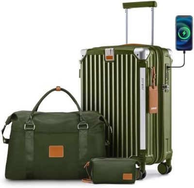 Joyway 20in Carry On Luggage with Cup Holder and USB