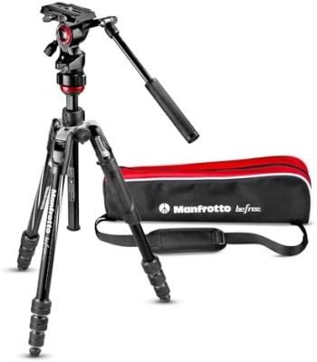 Manfrotto Befree Live 4-Section Aluminum Compact Travel Video Tripod with