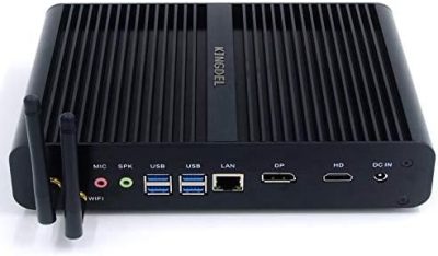 KINGDEL NC860 Fanless Mini PC, Powerful Nettop Computer, Intel i7-8550U