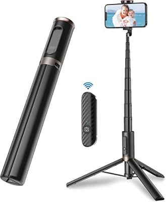 TONEOF 60" Cell Phone Selfie Stick Tripod,Smartphone Tripod Stand All-in-1