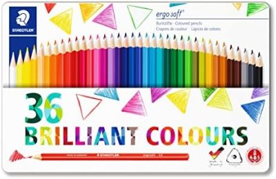 Staedtler 157 M36 Ergosoft Triangular Colouring Pencils - Assorted Colours