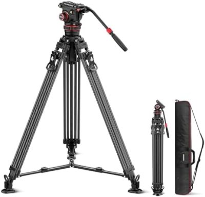 NEEWER LL36 78" Video Tripod with Fluid Head, One Step