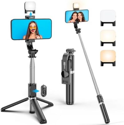 Portable 41 Inch Selfie Stick Phone Tripod with Wireless Remote