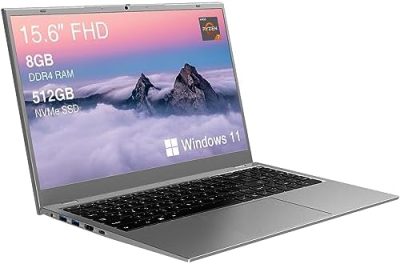 ECOHERO Laptop Computer, AMD Ryzen 7 3700U, 8GB DDR4/512GB NVMe