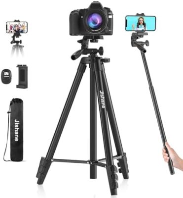 71" Camera Tripod, Versatile Cell Phone Tripod with Wireless Remote