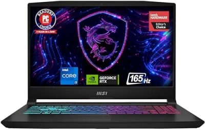 MSI Katana 15 15.6” 165Hz QHD Gaming Laptop: Intel Core