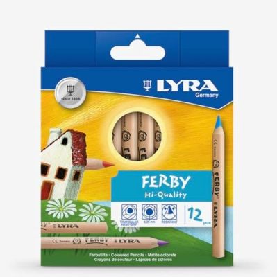 Lyra Ferby Giant Triangular Colored Pencils - Set of 12