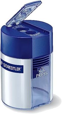 Staedtler Double Hole Pencil Sharpener, Two Holes for Standard Pencils,