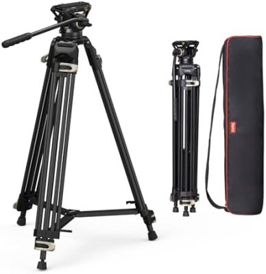 SmallRig AD-01 Video Tripod, 73" Heavy Duty Tripod with 360