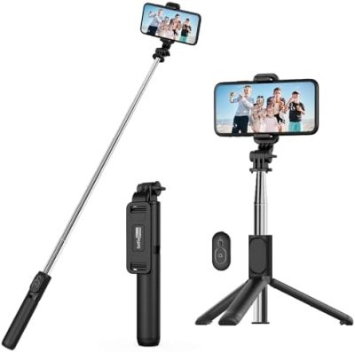 SelfieShow Selfie Stick, Extendable Selfie Stick Tripod with Wireless Remote
