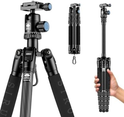Sirui Compact Traveler 5C Tripod 54.3 inches Lightweight Carbon Fiber