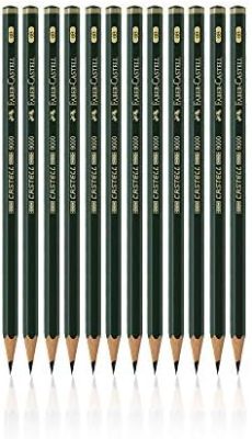 Faber-Castell pencils, Castell 9000 Artist graphite 6B pencils for sketch,