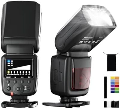 PHOTOOLEX FK300 Camera Flash Speedlite for Canon Nikon Sony Panasonic