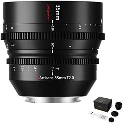7artisans 35mm T2.0 Cine Lens for Sony E-Mount,Full Frame Large