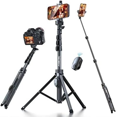 Fugetek 51" Professional Selfie Stick Tripod, 100% All Aluminum Stick