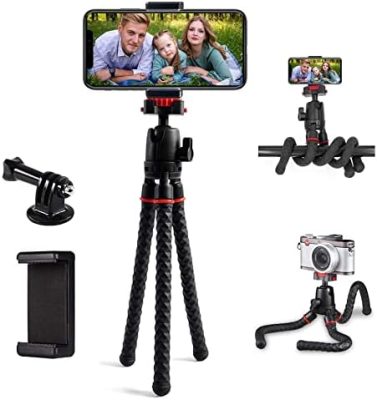 Phone Tripod LINKCOOL 360 Degree Rotation Flexible Tripod Travel Octopus