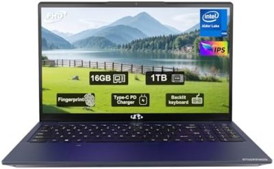 NIMO 15.6'' FHD IPS Student Laptop, 16GB RAM 1TB SSD,