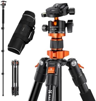 K&F Concept 62 inch DSLR Camera Tripod,Lightweight and Compact Aluminum