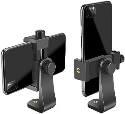 Premium Smartphone Holder/Vertical and Horizontal Tripod Mount Adapter Rotatable Bracket