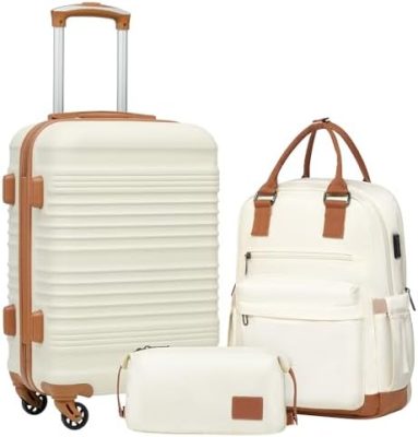 Coolife Luggage Set 3 Piece Luggage Set Carry On Suitcase