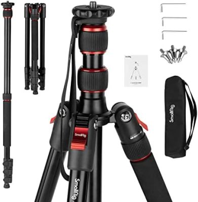 SmallRig T-10 Camera Tripod, 68" Foldable Aluminum Tripod & Monopod,