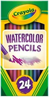 Crayola Watercolor Colored Pencils (24ct), Watercolor Paint Alternative, Watercolor Pencil