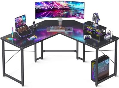 AODK L Shaped Gaming Desk, Computer Corner Desk, PC Gaming