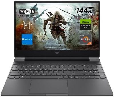 HP Victus 15 Gaming Laptop, 15.6" FHD 144Hz Display, AMD