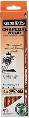 General Charcoal Pencil 557-6B Box of 12