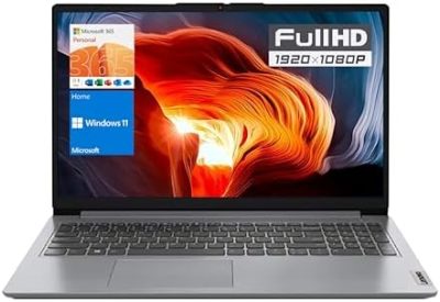 LENOVO IdeaPad 1 Laptop, 15.6” FHD Display, Intel Celeron N4500